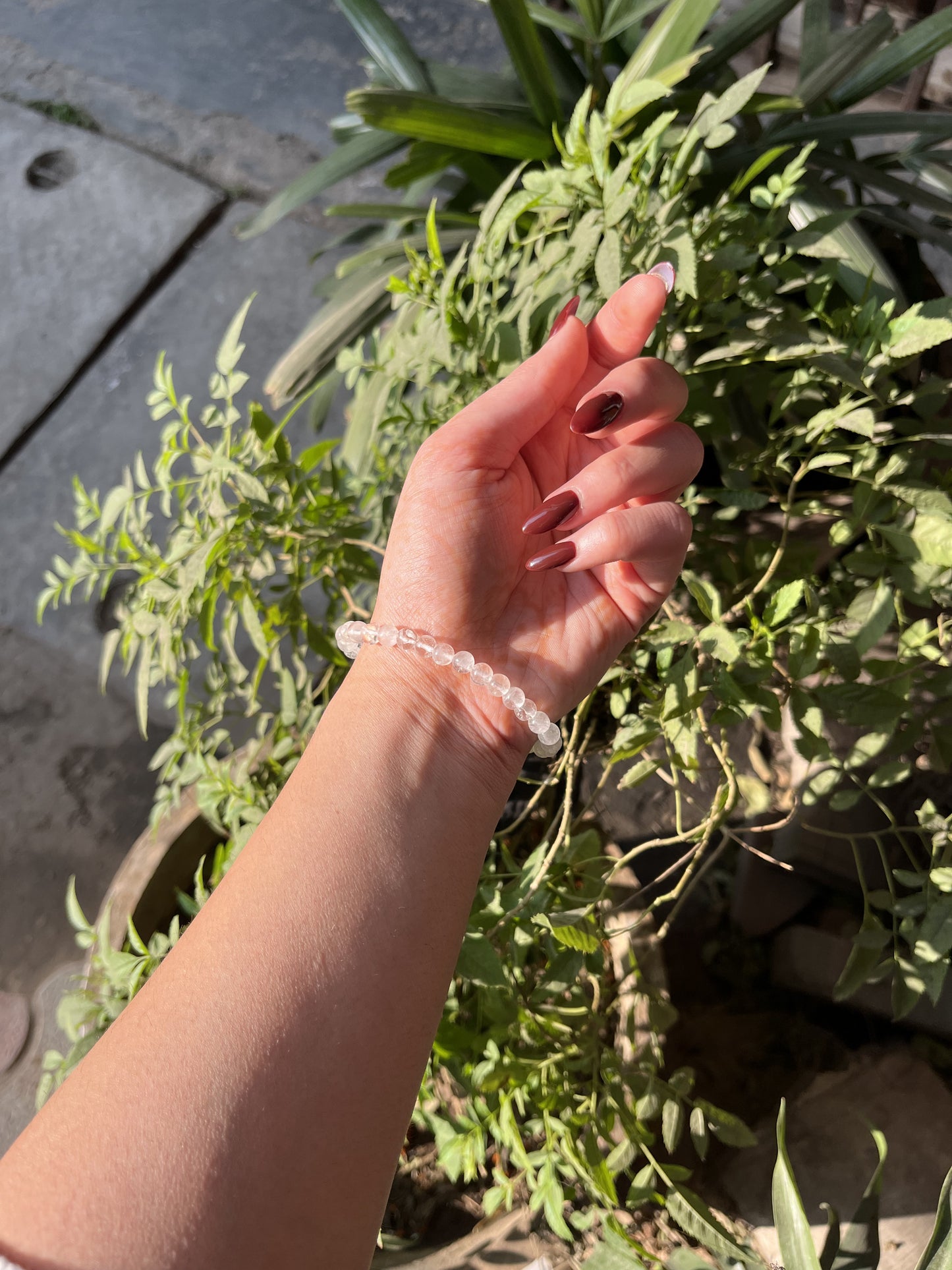 Clear quartz Faceted