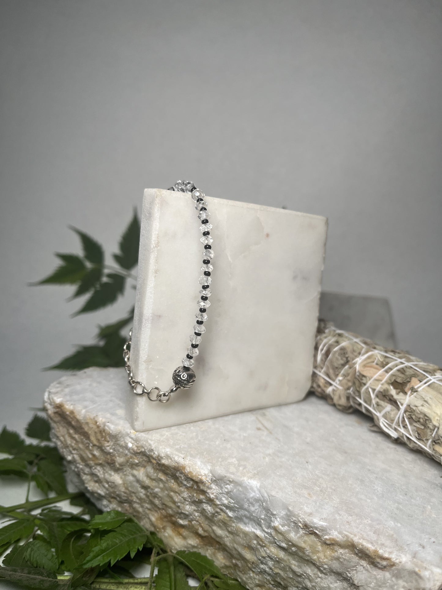 Clear quartz Faceted